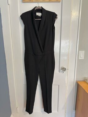 BA&SH Black Sleeveless Tailored Jumpsuit Size Small